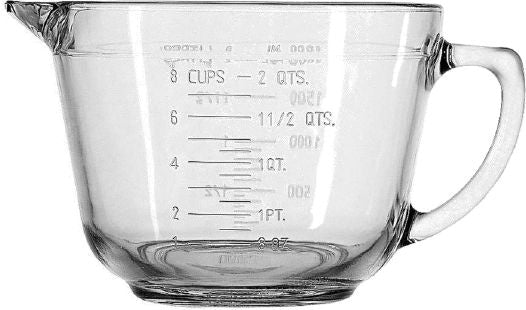 Glass Batter Bowl, 2-qt N1794