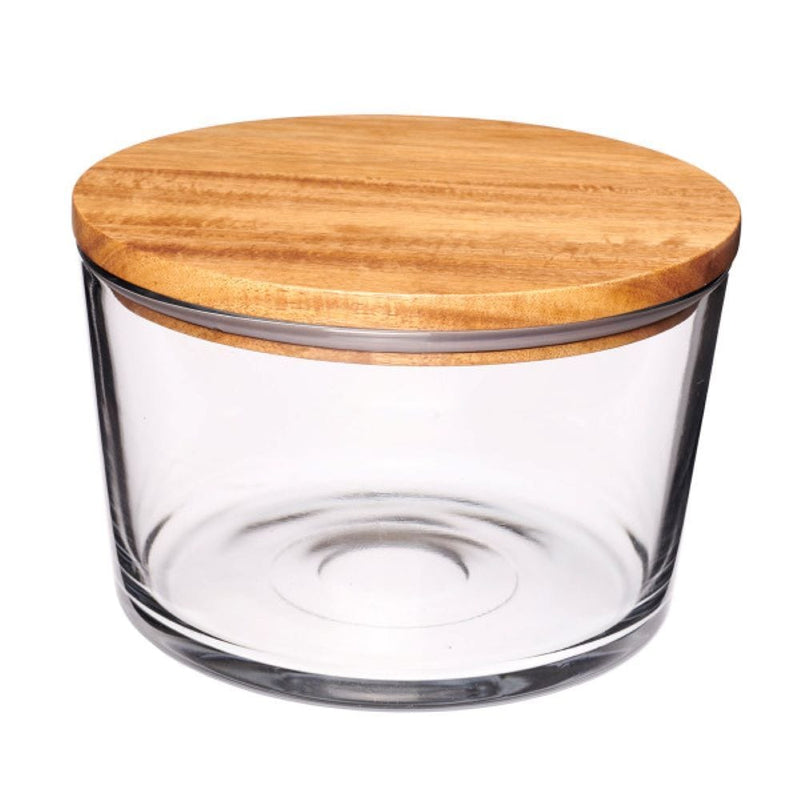 Large Bowl with Acacia Lid J3833