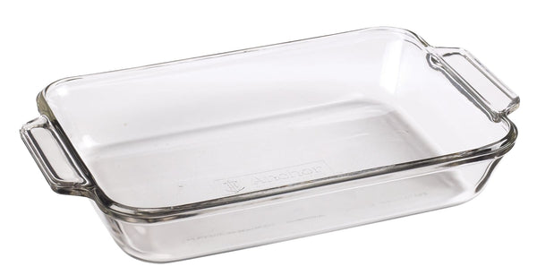 Glass Rectangular Utility Dish, 2-L M9885