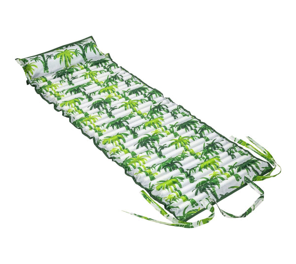Aqua Inflatable/Foam Fold-and-Go Travel Pool Float/Lounger, Tropical, 71 x 27-in X7567
