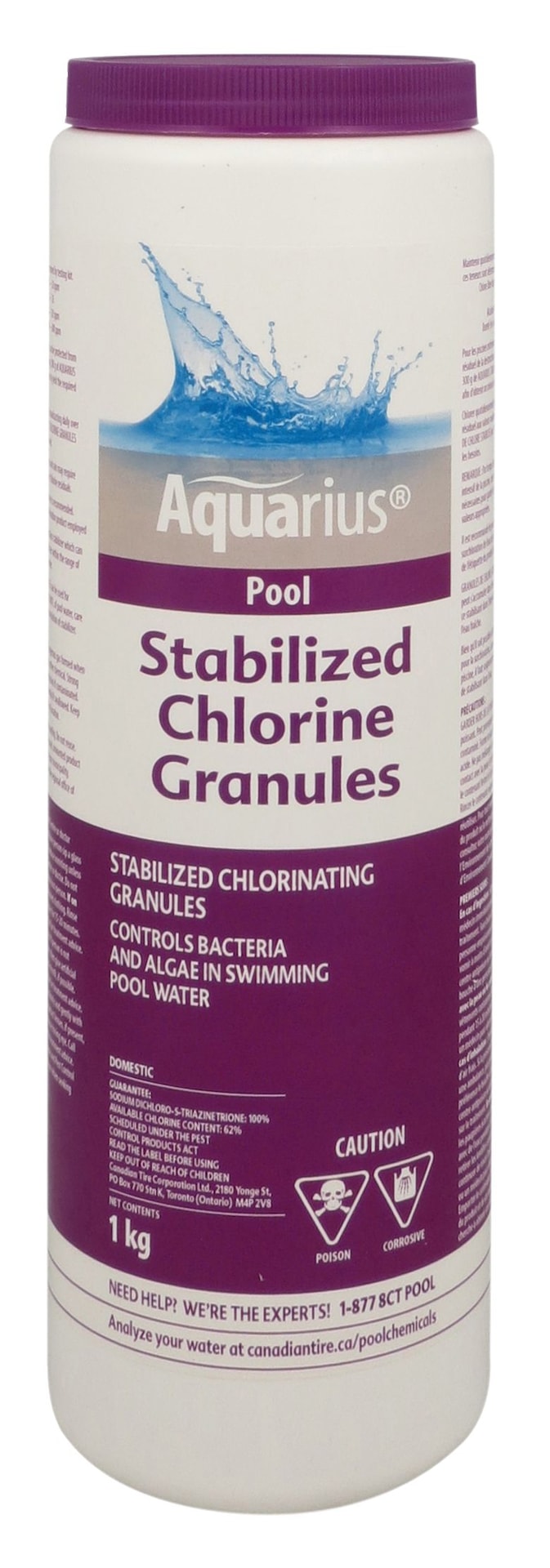 Pool Stabilized Granular Chlorine, 1-kg V6264