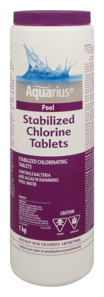 Stabilized Chlorine Tablets, 1-kg
