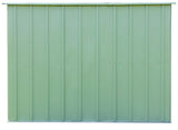 Classic Galvanized Steel Storage Shed, Sage Green, 10-ft x 8-ft