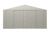 Elite 14x12-ft Cool Grey Weather-Resistant Steel Shed