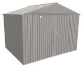 Elite 14x12-ft Cool Grey Weather-Resistant Steel Shed