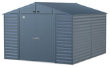 Select Galvanized Steel Storage Shed, Blue Grey, 10-ft x 12-ft
