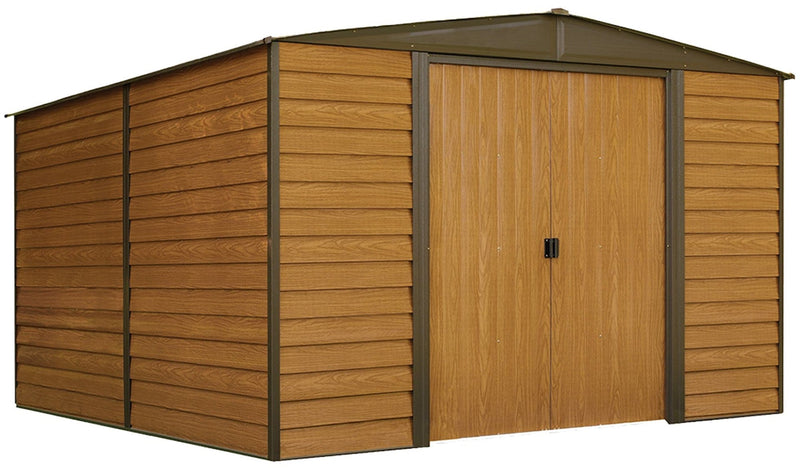 Woodridge Electro Galvanized Steel Storage Shed, 10-ft x 12-ft T4271