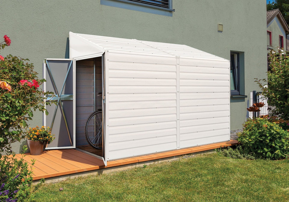 Yardsaver Electro Galvanized Steel Storage Shed, 4-ft x 10-ft