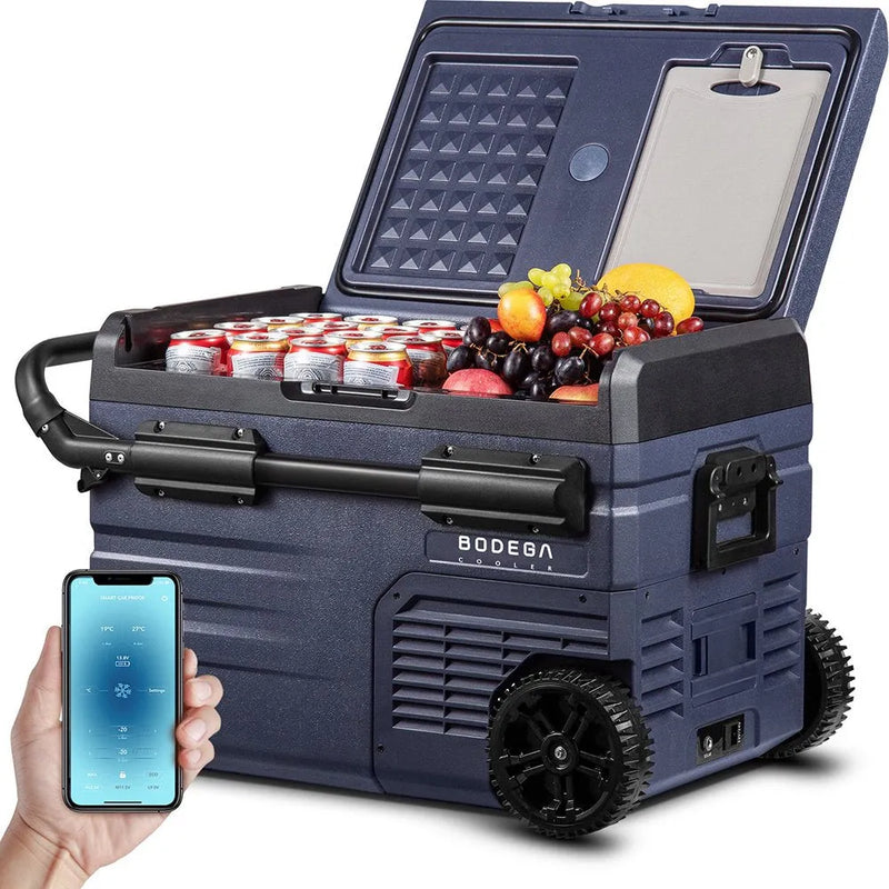 12 Volt 37 Qt. Portable Car Refrigerator, Car Freezer for Outdoor, Camping, Travel, RV,APP Control B4876