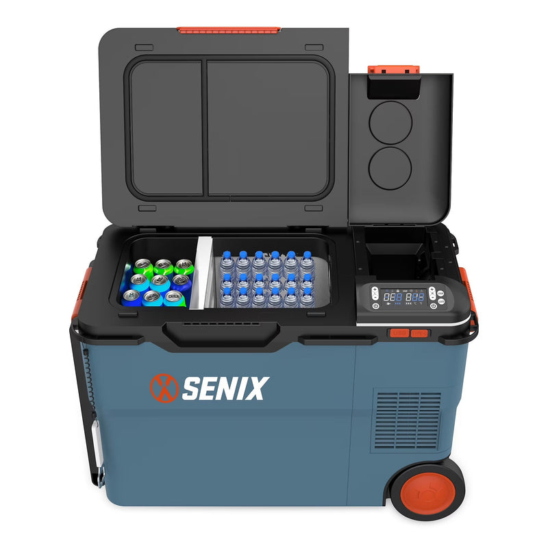 SENIX 26.4 Quart Portable Cooler/Warmer with Dual Mode Temperature Control, USB Ports, and Hybrid Power Options, Mini Fridge for Camping,... Z4318