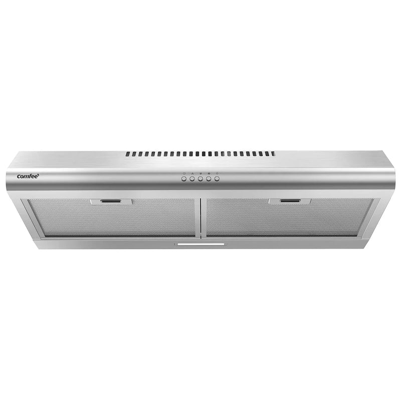 Comfee 30 inch Under Cabinet Ducted/Ductless Convertible Slim Vent Durable Stainless Steel Kitchen Reusable Filter E5785