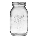 Regular Mouth Quart Glass Mason Jar, 32-oz/946-mL, 8-pk