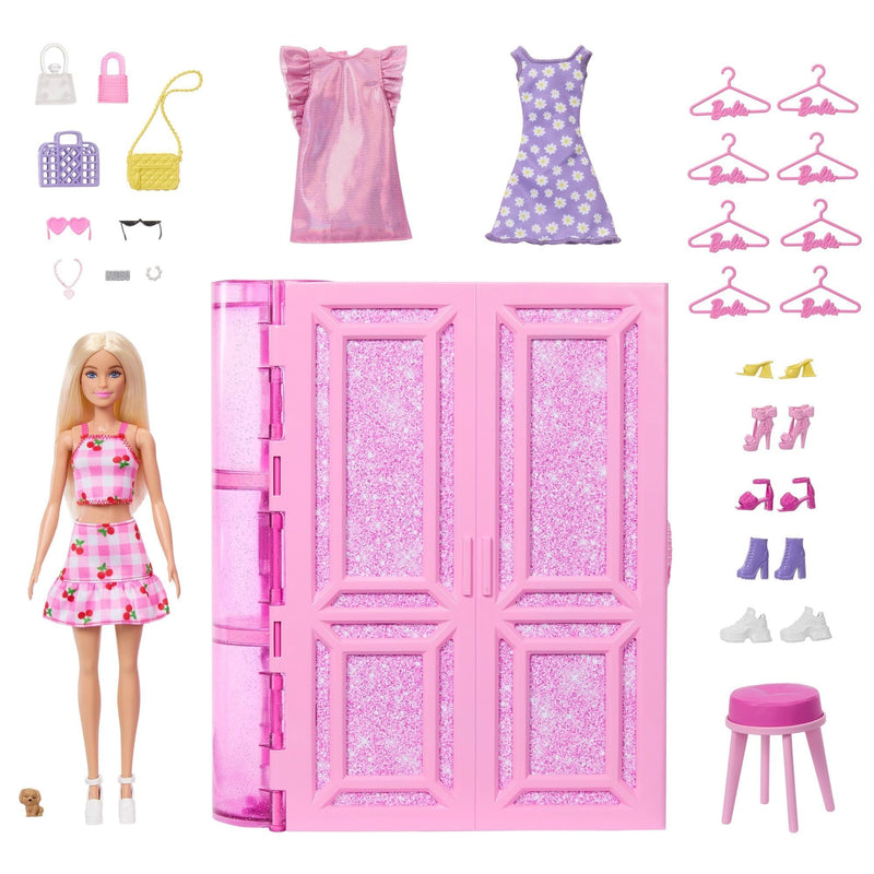 Dream Closet Toy Playset with Series 3.0 Fashion Doll and 25+ Accessories M0433