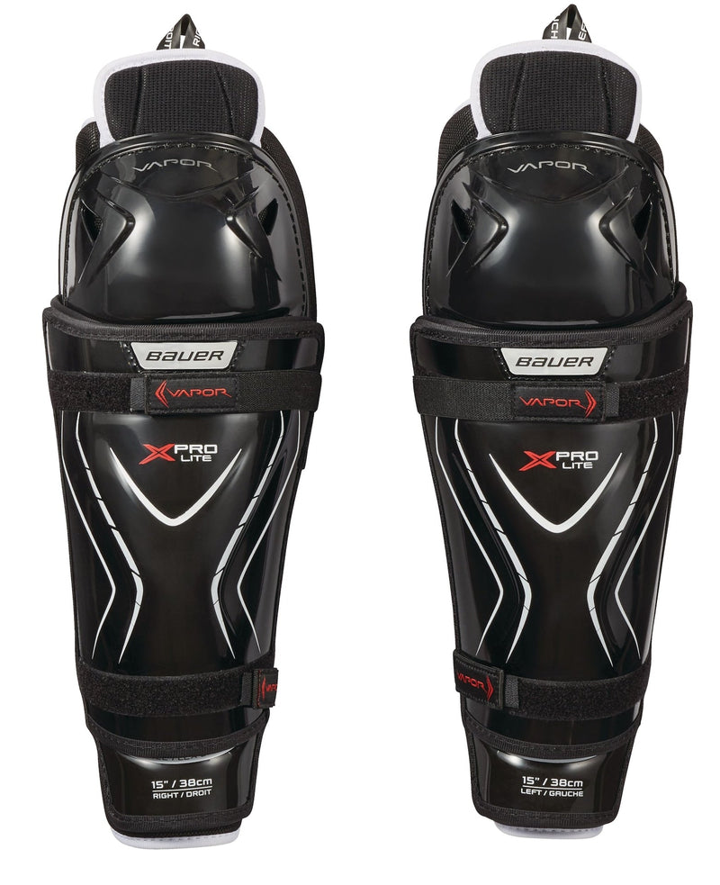 Vapor X Pro Lite Senior Hockey Shin Guards with Tapered Fit, Hyperlite HD Foam, Black D477