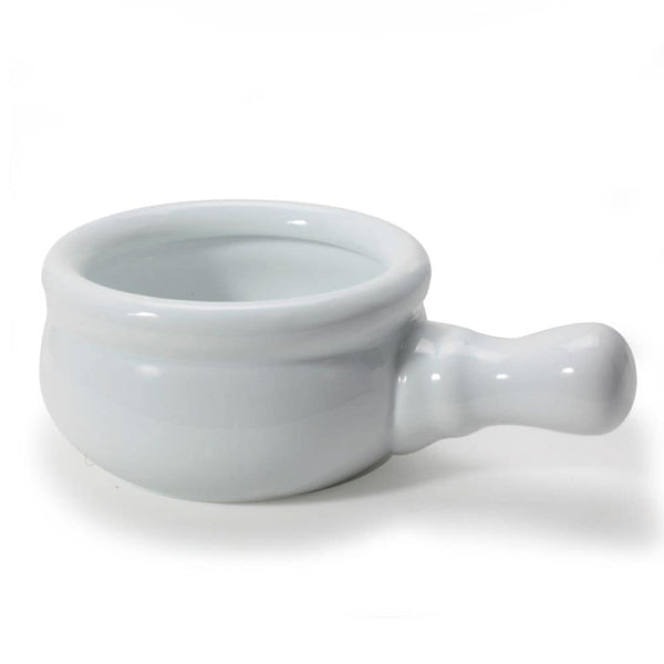 Porcelain Onion Soup Bowl, Microwave/Dishwasher Safe, White, 300-mL Y7579
