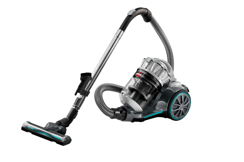 BISSELL CleanView Plus Multi-Cyclonic Lightweight Bagless Corded Canister Vacuum Cleaner, Silver C0473