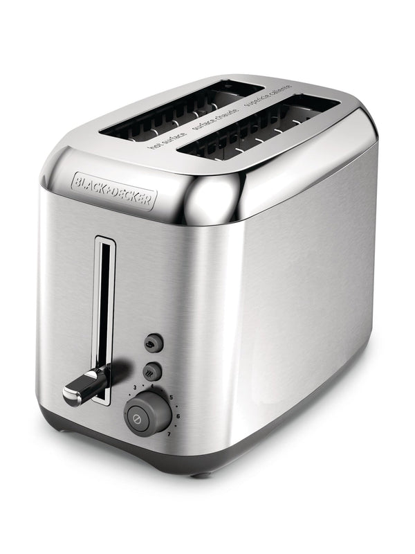 Kitchen Tools Extra Wide Slots Toaster with 7 Settings, Stainless Steel, 2-Slices H7062