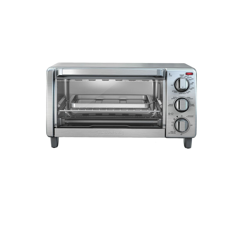 Toaster Oven with Natural Convection, Stainless Steel, 4-Slice S0926