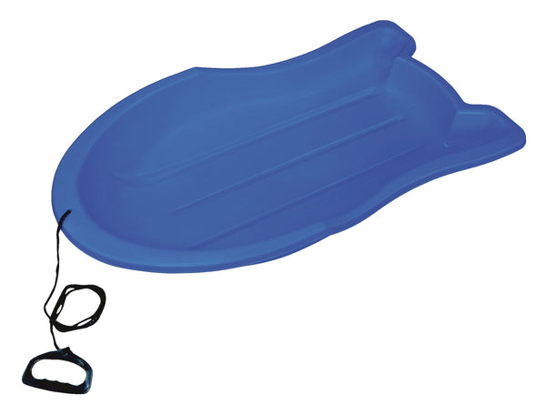 Booster Kids' 1-Person Lightweight Plastic Winter Snow Sled/Toboggan with Tow Rope V2168