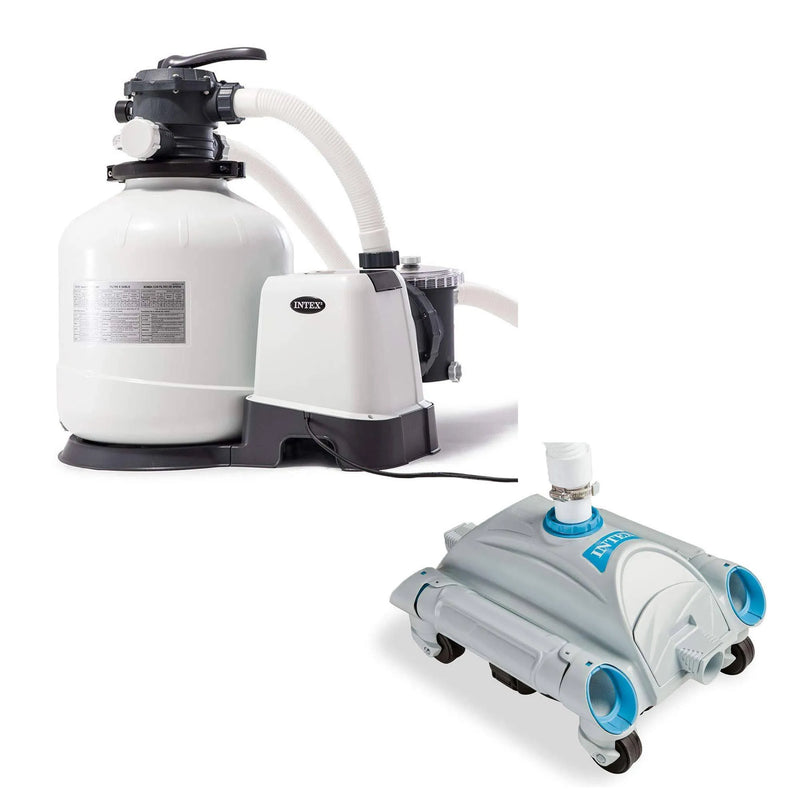 3000 GPH Above Ground Sand Filter Pump and Automatic Vacuum Y2234