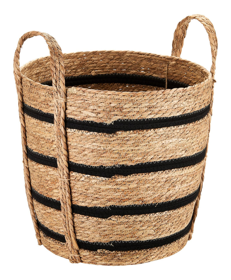 Henry Tall Woven Cotton Rope Storage Basket V4178