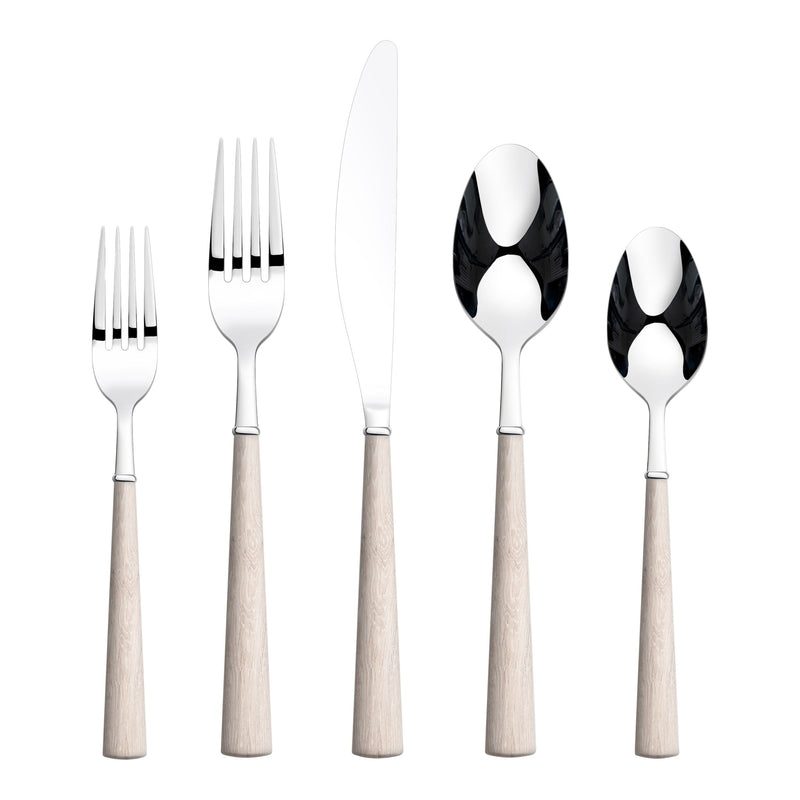 Kariya Faux Bone Handle Flatware Set, Stainless Steel, Serves 4, 20-pc A7132