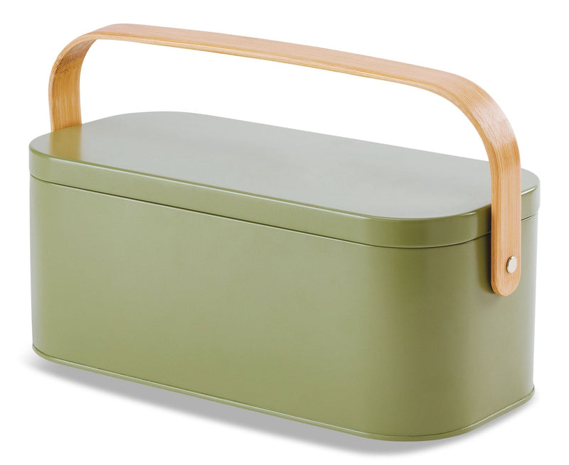Metal Gardening Storage Container, Iron, Green C6607