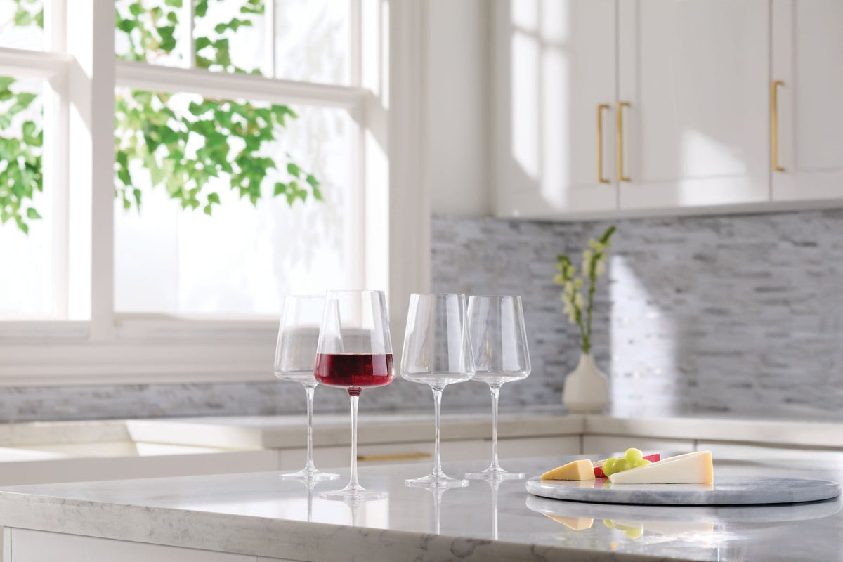 Modern Lead-Free Stemmed Wine Glass Set, 4-pk