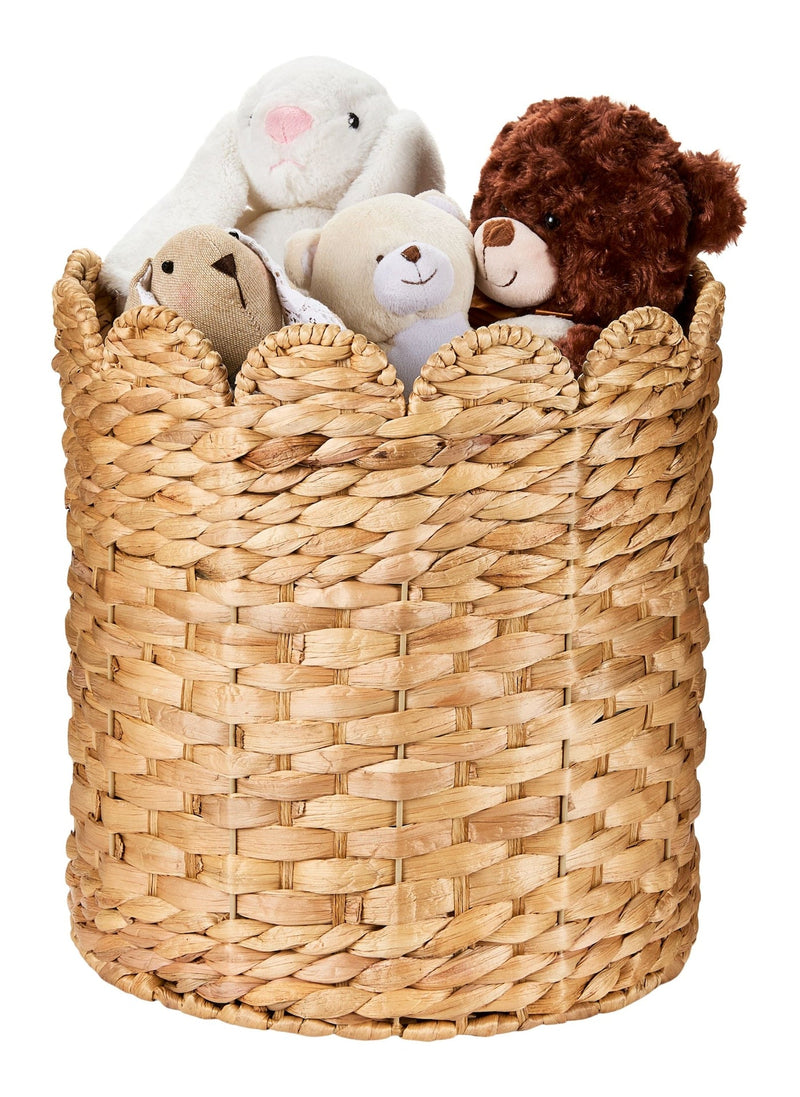 Sadie Woven Tall Water Hyacinth Storage Basket B5181