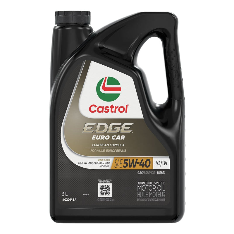 Euro A3/B4 5W40 Advanced Synthetic Engine/Motor Oil, 5-L W1943