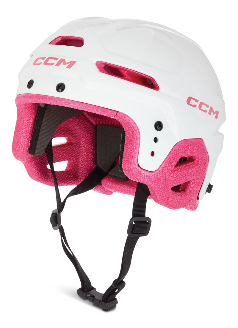 Multi-Sport Hockey Helmet, Youth, White/Pink Z8758