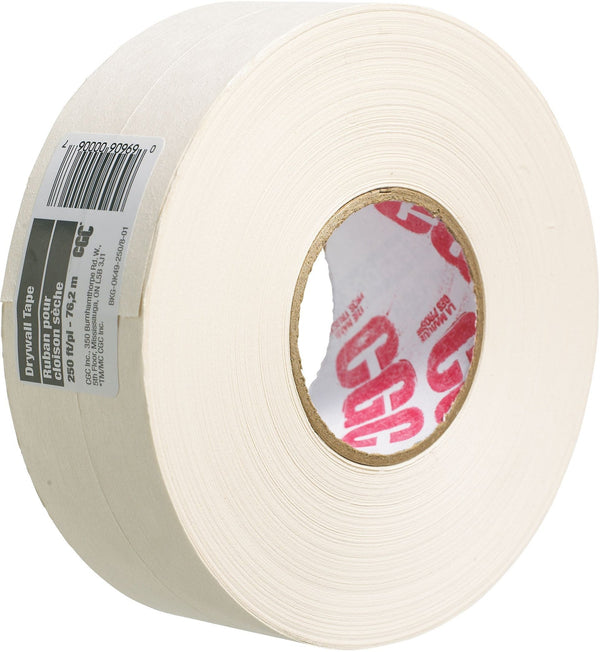 Drywall Paper Joint/Wallboard Tape Pre-Creased, Superior Bond, White, 2-1/16-in x 250-ft Y5730