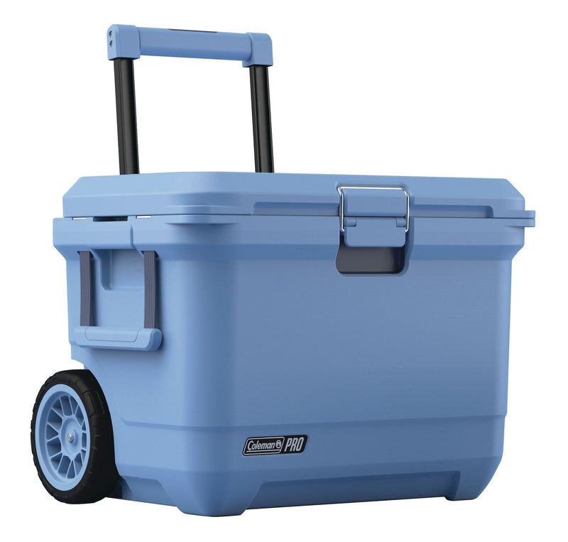 Pro Wheeled Hard Cooler, Blue, 55 QT F3162