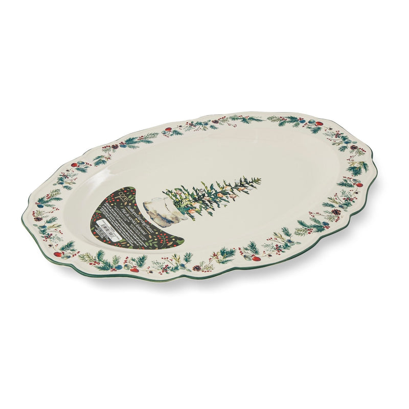 29-cm Dishwasher Safe Winter Berry Serving Platter S5498