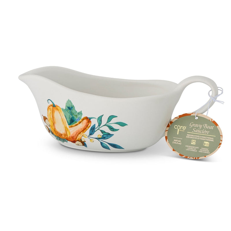 Dishwasher Safe Stoneware Harvest Gravy Boat T5529