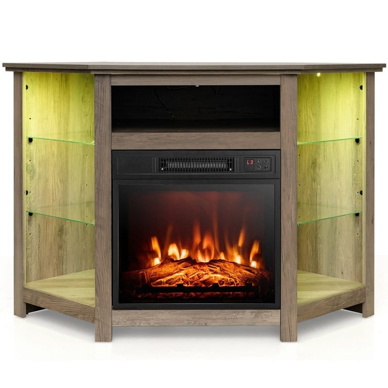 Fireplace TV Stand with Led Lights and 18" W5792
