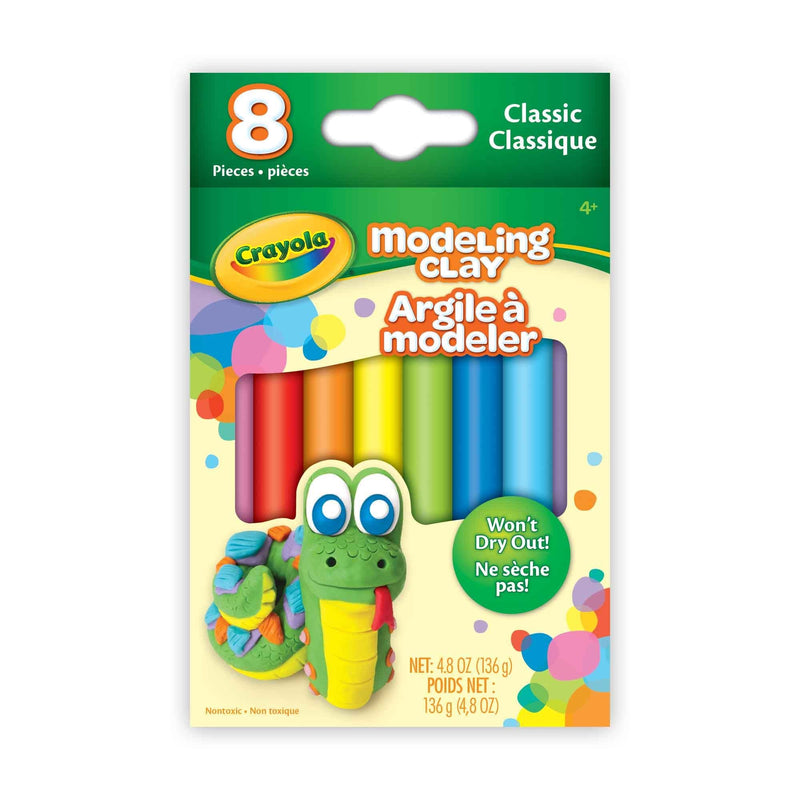 Modeling Clay, Multi-Coloured, 8-pk, Ages 4+, for Arts & Crafts/Birthday Favour P1696