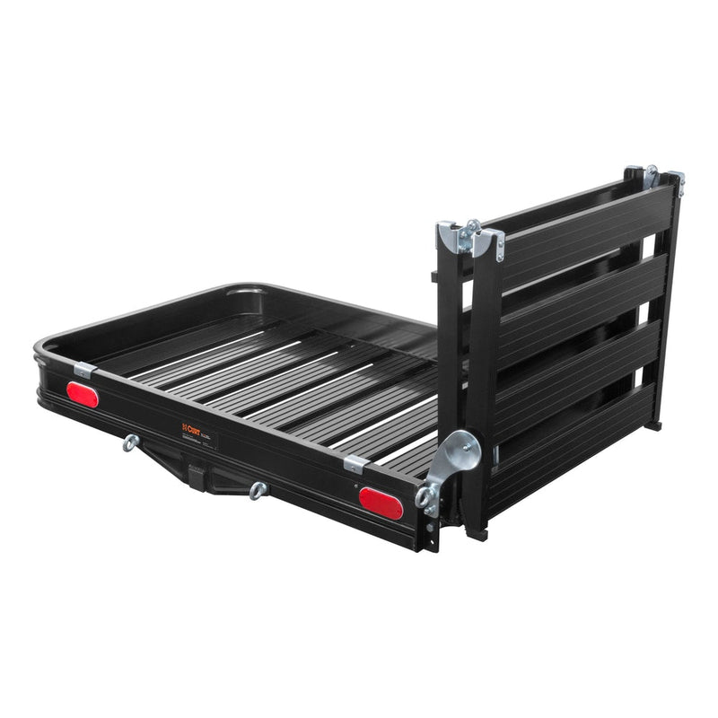 18112 Aluminum Hitch Mount Basket-Style Cargo Carrier with Ramp, Fits 2-in Receivers, 50 x 30-in K8214