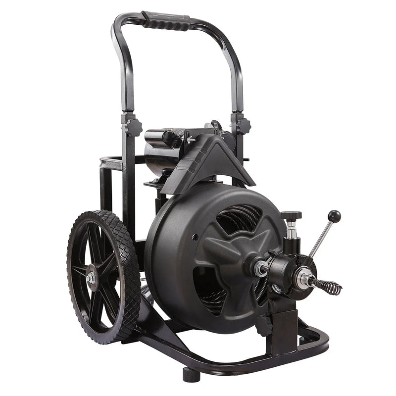 Drain Snake Commercial w/Attachments 100' Electric Sewer N4654