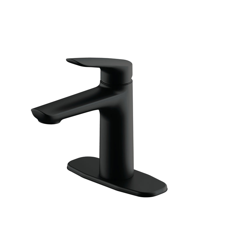 Esla 1-Handle Lavatory/Bathroom Sink Faucet, Lead-Free, Matte Black S3417