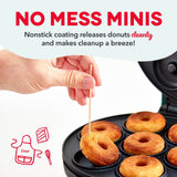Express Mini Compact Electric Donut Maker, Non-Stick Surface, Aqua