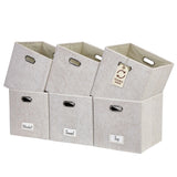 Collapsible Felt Storage Cube, 11-in, 6-pk, Beige