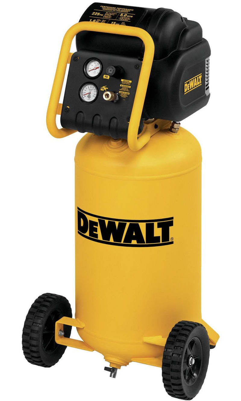D55168 15-Gallon Oil-Free Portable Workshop Vertical Air Compressor, 225 PSI Y9646