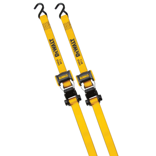 DXBC18002 1,800-lb Ratchet Tie-Down Straps, 1.25-in x 12-ft, 2-pk N4641