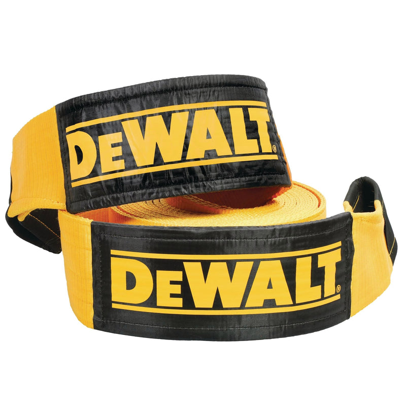 Heavy-Duty 75000-lb Break Strength Looped End Recovery Strap, Yellow, 6-in x 30-ft V496