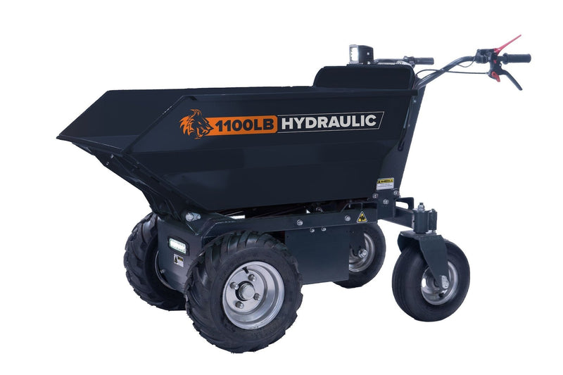 POWER by Marlon 1100 lb Self-Drive Electric Dump Cart H1827