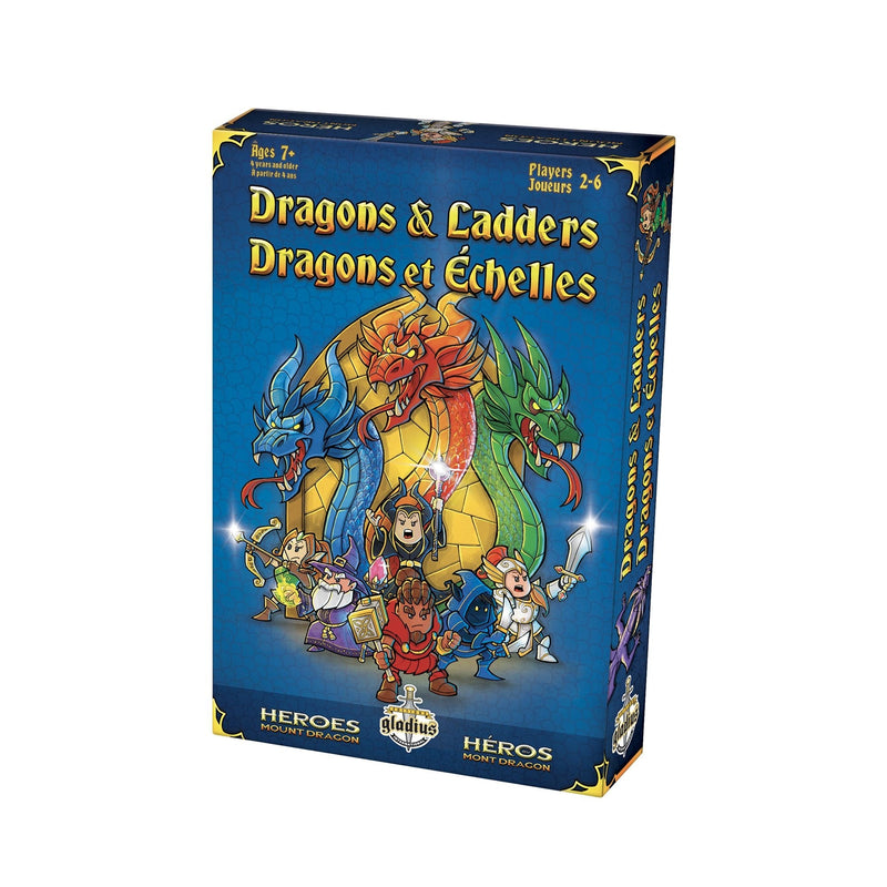 Dragons & Ladders Family Board Game, Bilingual, Ages 7+ L919