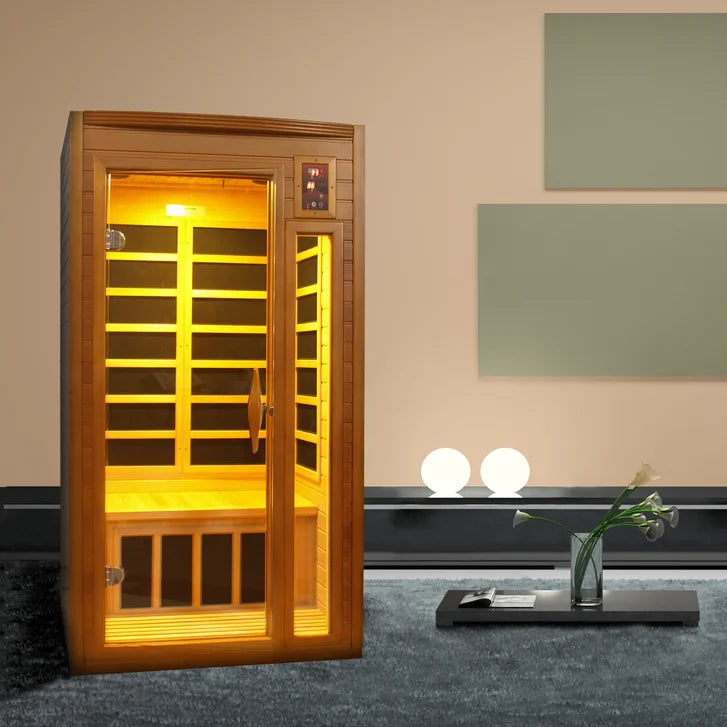 Dynamic Saunas Barcelona 1- to 2-person Infrared Carbon Sauna S8247