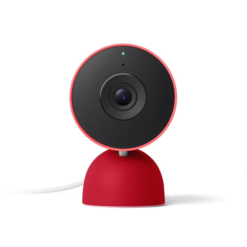 Google Nest Cam Indoor (Wired, 3rd Gen) - Indoor Security Camera with 2K Video - Works with Google Home - With Gemini - Berry M2638
