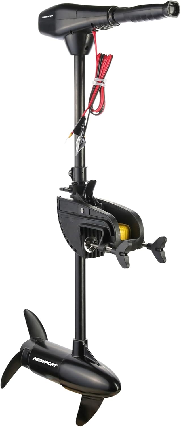Series 46lb Thrust Saltwater Transom Mounted Trolling Electric Trolling Motor w/ LED Battery Indicator & 30" Shaft Z2697